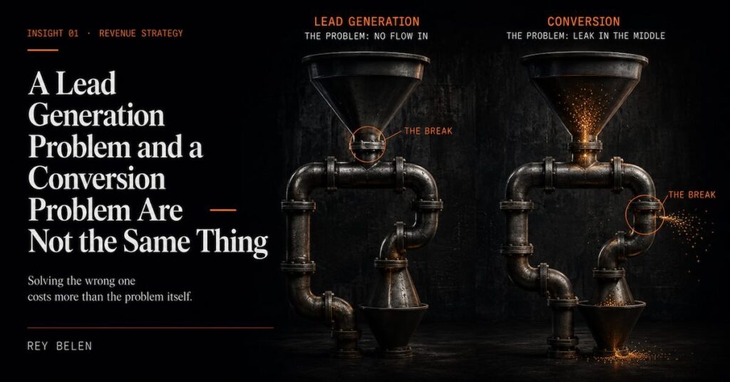 Lead Generation vs Conversion: Are You Solving the Wrong Problem?