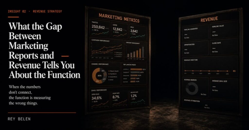 When Marketing Reports and Revenue Tell Different Stories